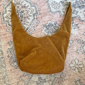 MERIT Brown Corduroy Women's MAKEUP Bag